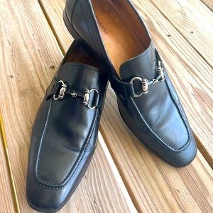 MAGNANNI GANCINI BIT LOAFER DRESS SHOES BLACK MEN 10.5M